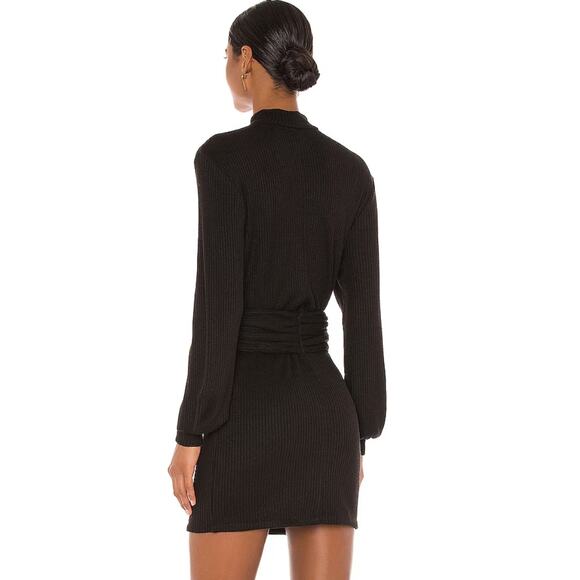 MAJORELLE Edwin Mini Dress in Black NWT Size Small - Picture 3 of 3